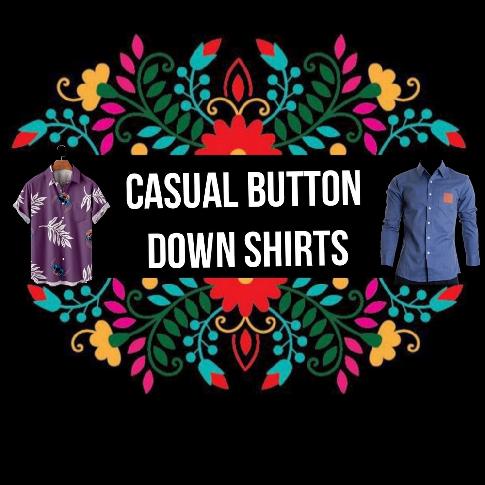 MENS CASUAL BUTTON DOWN SHIRTS